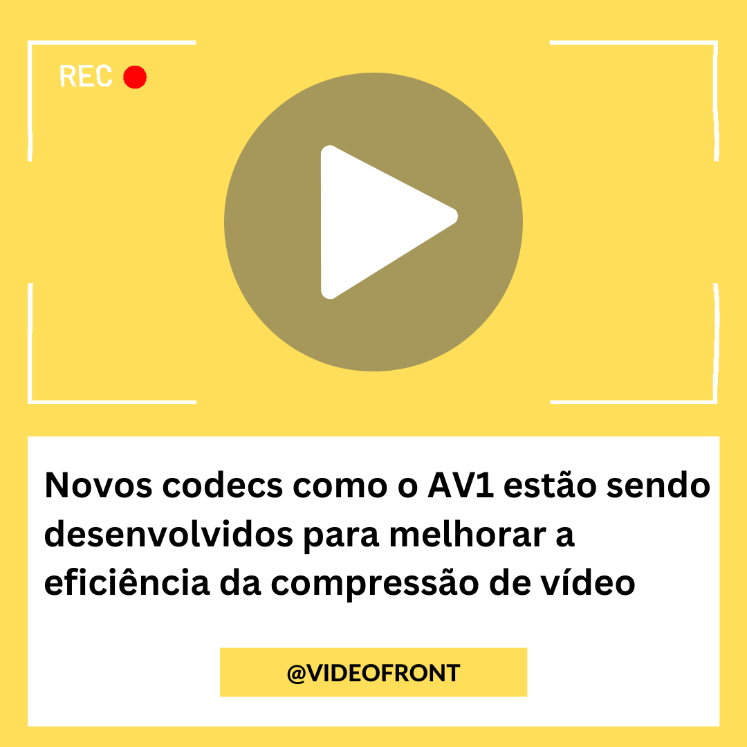 Novos codecs como o AV1 estão sendo desenvolvidos para melhorar a eficiência da compressão de vídeo Novos codecs como o AV1 estão sendo desenvolvidos para melhorar a eficiência da compressão de vídeo